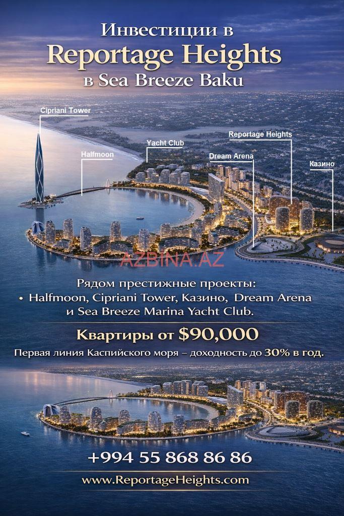 Инвестиции в недвижимость Sea Breeze Baku: почему международные инвесторы выбирают Reportage Heights